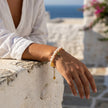 Asteria Pearl Coin Bracelet styled view