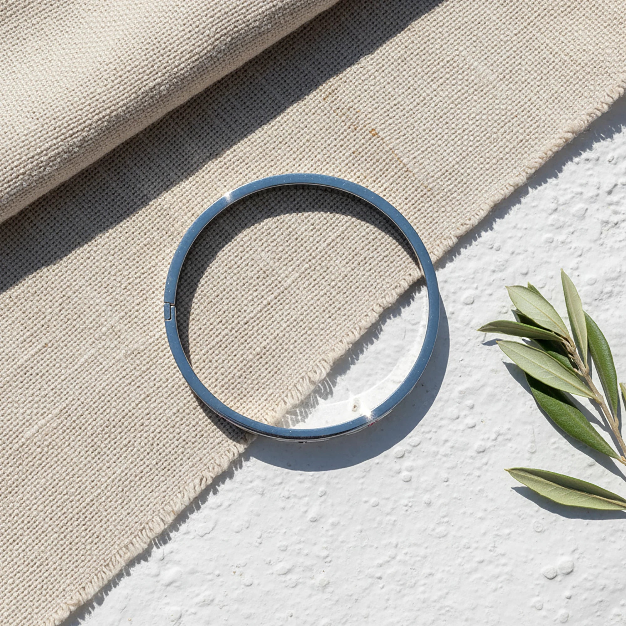 Evil Eye Bangle Bracelet styled view
