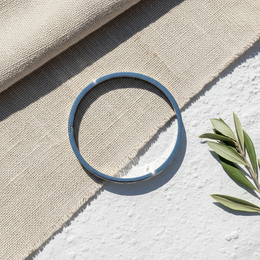 Evil Eye Bangle Bracelet styled view