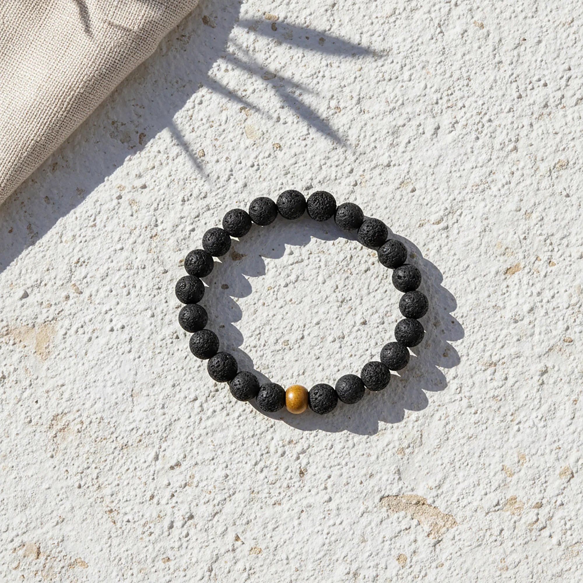 Santorini Lava Bracelet detail view