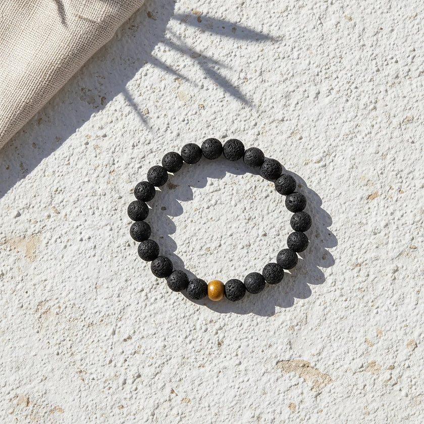 Santorini Lava Bracelet detail view